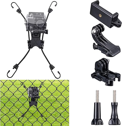 Camola Fence Mount, Phone Fence Mount 3 in 1 Chain Link Fence Mount for