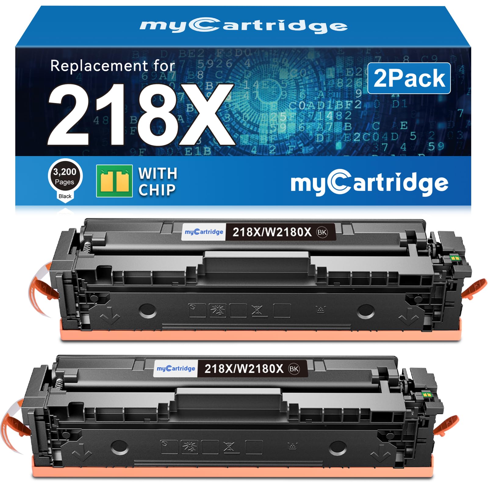 Photo 1 of 218X Black Toner Cartridges 2 Pack for HP 218X 218A 3301fdw 3301sdw 3201dw