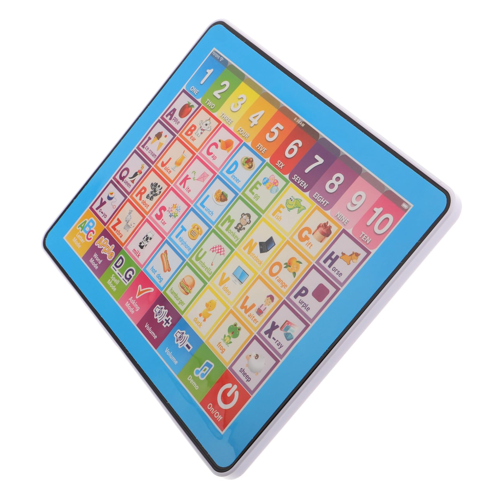 HANABASS 3 Tablet Educativo per Touch Screen Interattivo Apprendimento Alfabetico e Numerico Portatile Multifunzione per Prima Dispositivo Didattico Precoce