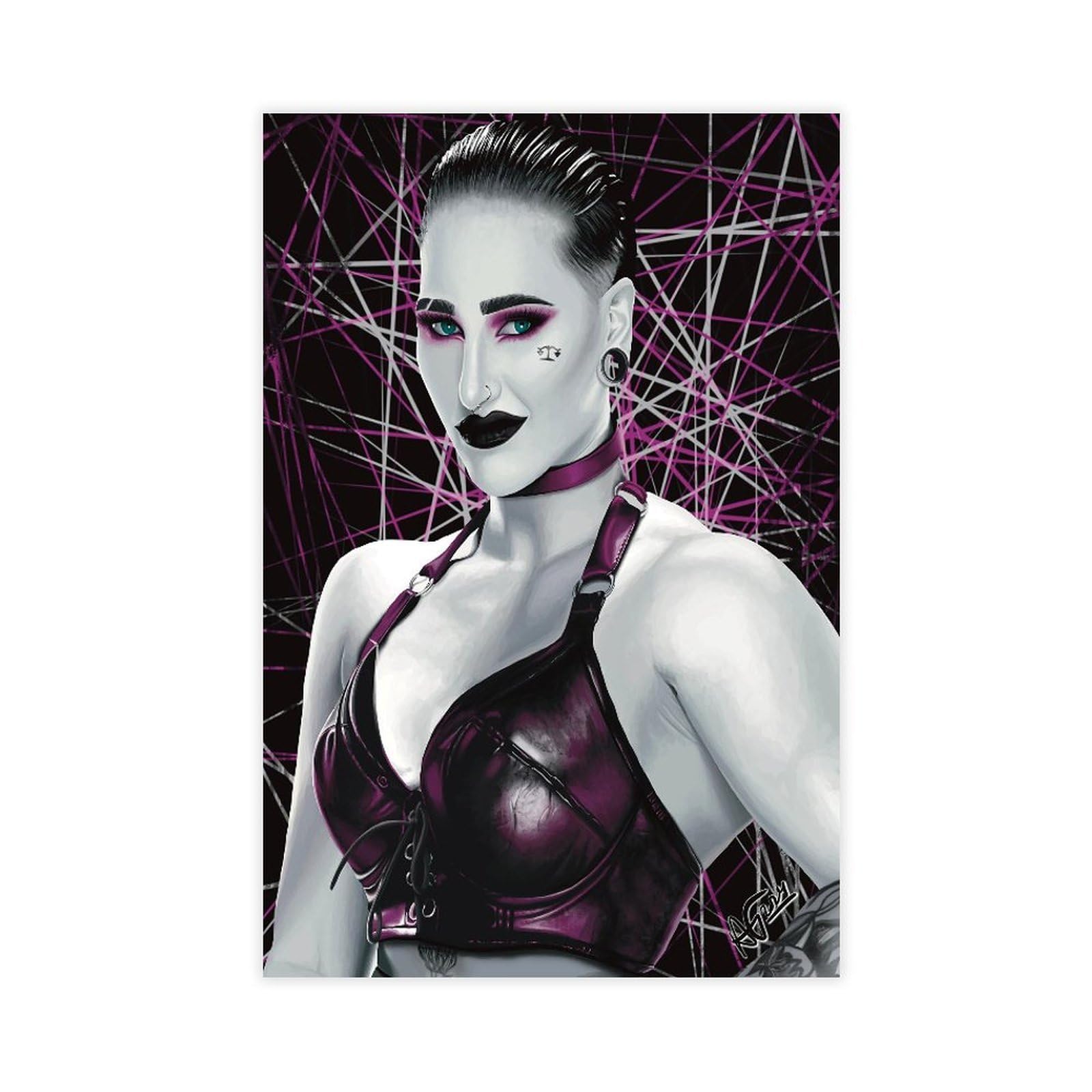 Hgklbg Unframe-Style Wrestler Rhea Ripley Poster Canvas Poster For Home Decor Gift