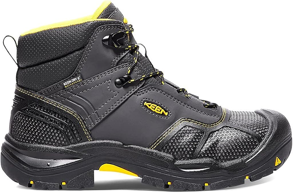  | KEEN Utility Men's Logandale Mid Steel Toe Waterproof Work Boot | Industrial & Construction Boots