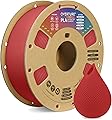 OVERTURE PLA Filament 1.75mm, 1kg Bobine (2.2lbs) 3D Drucker PLA Filament, Précision Dimensionnelle +/- 0.02mm (Rouge Frais)