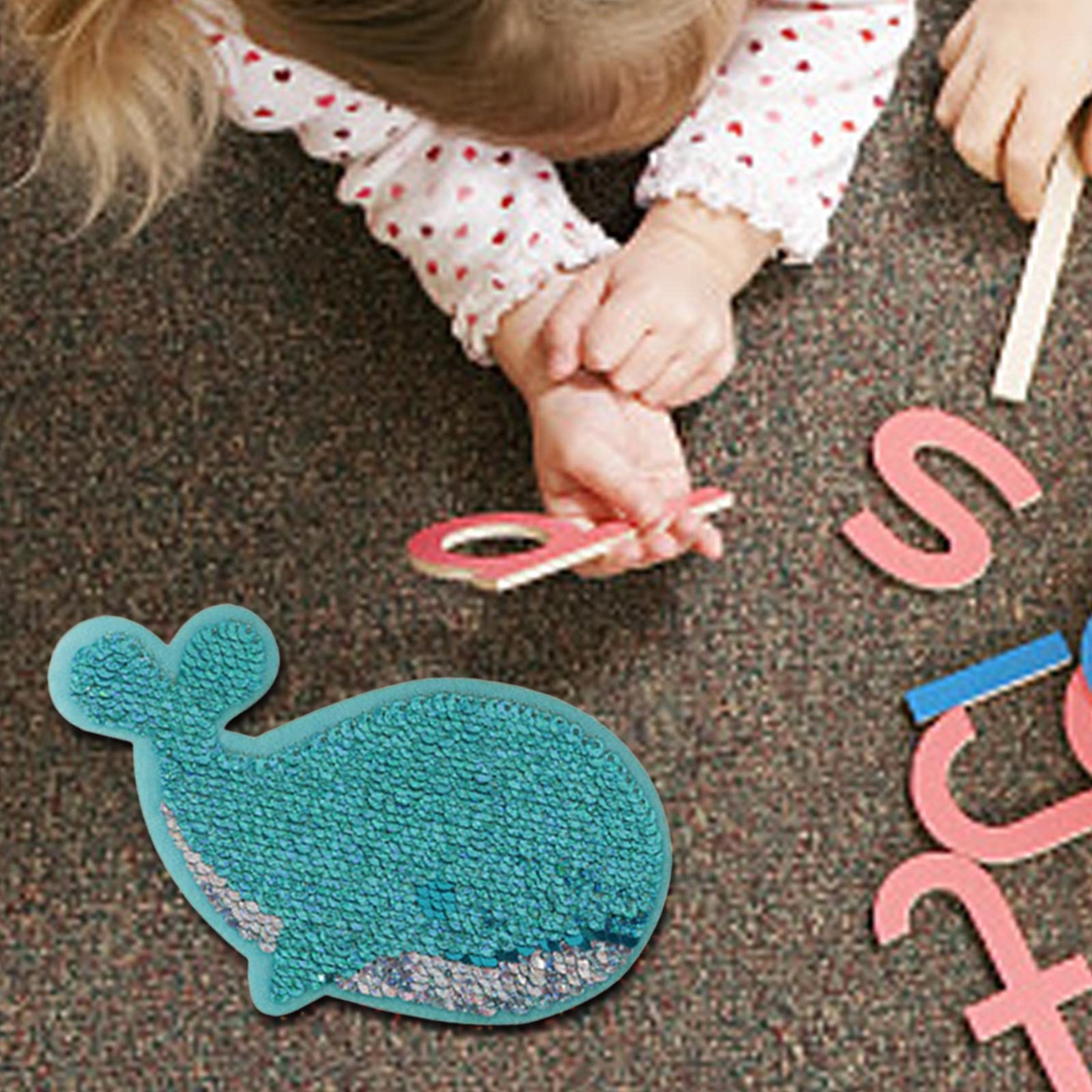 Planche Busy Board Paillettes Poisson – Accessoire Montessori DIY En Bois Pour Enfants, Développement Motricité Fine Et Imagination, Cadeau Éveil Garçons Filles