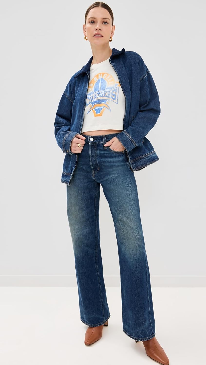 Junk Food Women's Eagles Flocked Raglan Crew Sweatshirt