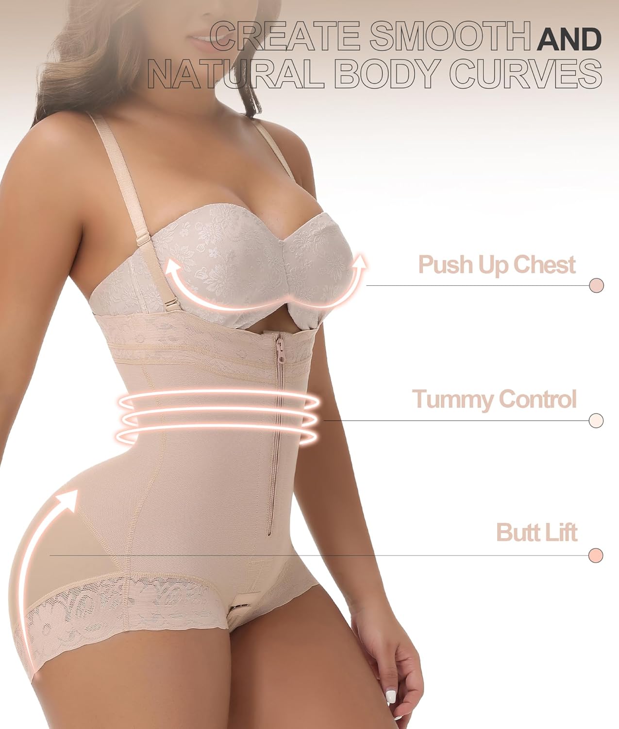 M MYODRESS Shapewear For Women Tummy Control Fajas Colombianas Moldeadoras Body Shaper Butt Lift Girdles Compression Garment - Image 6