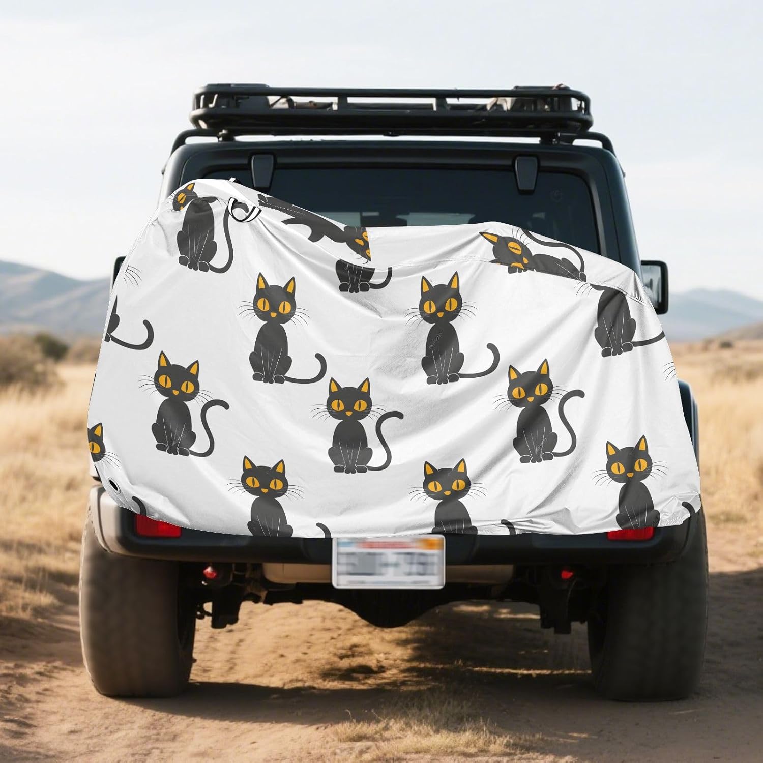 ALAZA Doodle Cat Kitten Bike Cover Waterproof Outdoor Ebike Bicycle Covers Tarp Protection for 1/2 Bikes, Sun UV Dust Wind Proof