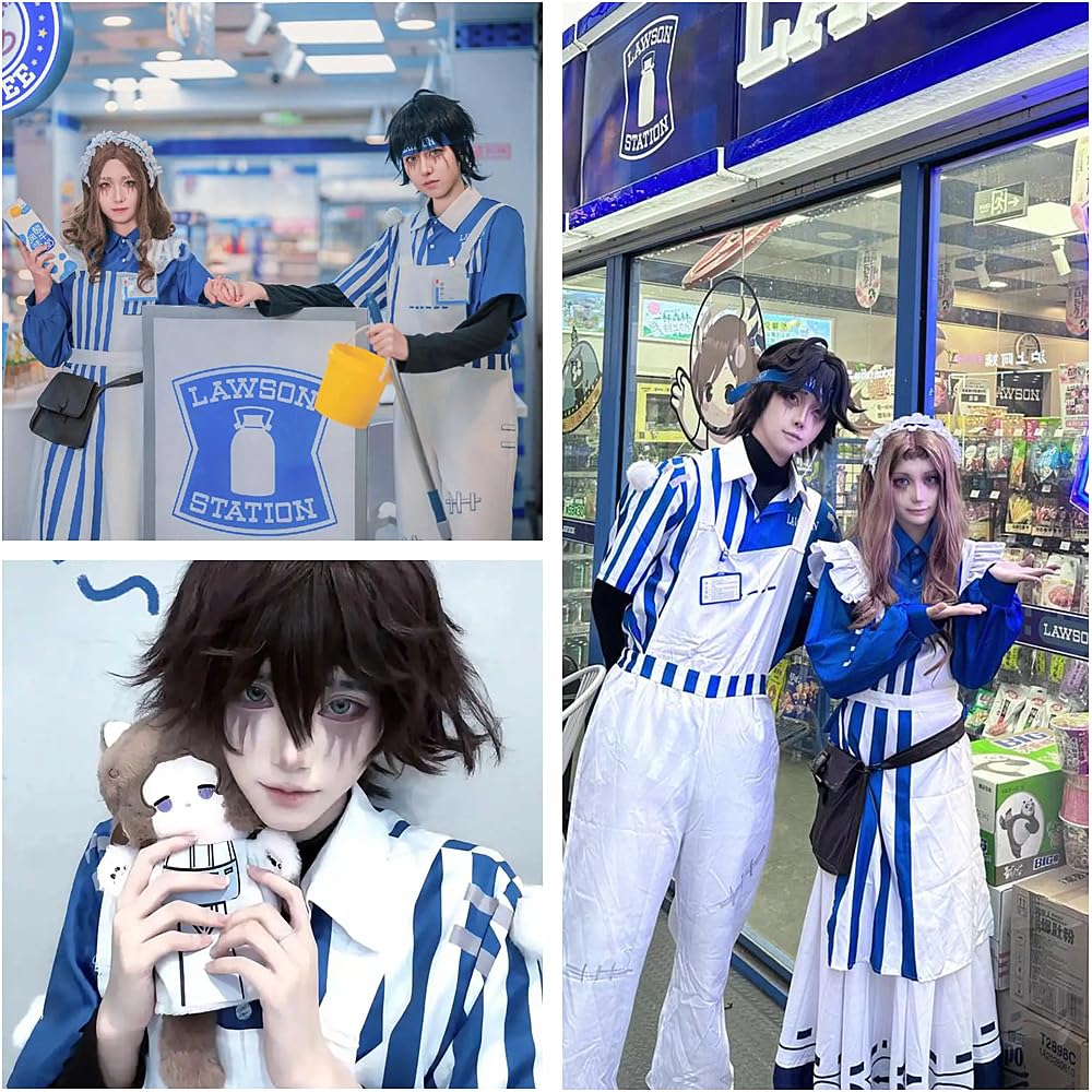 Charous Game Identity - Cosplay Lawson Manor Convenience Store Salesperson Costume Uniform Set Used For Perform Cosplay