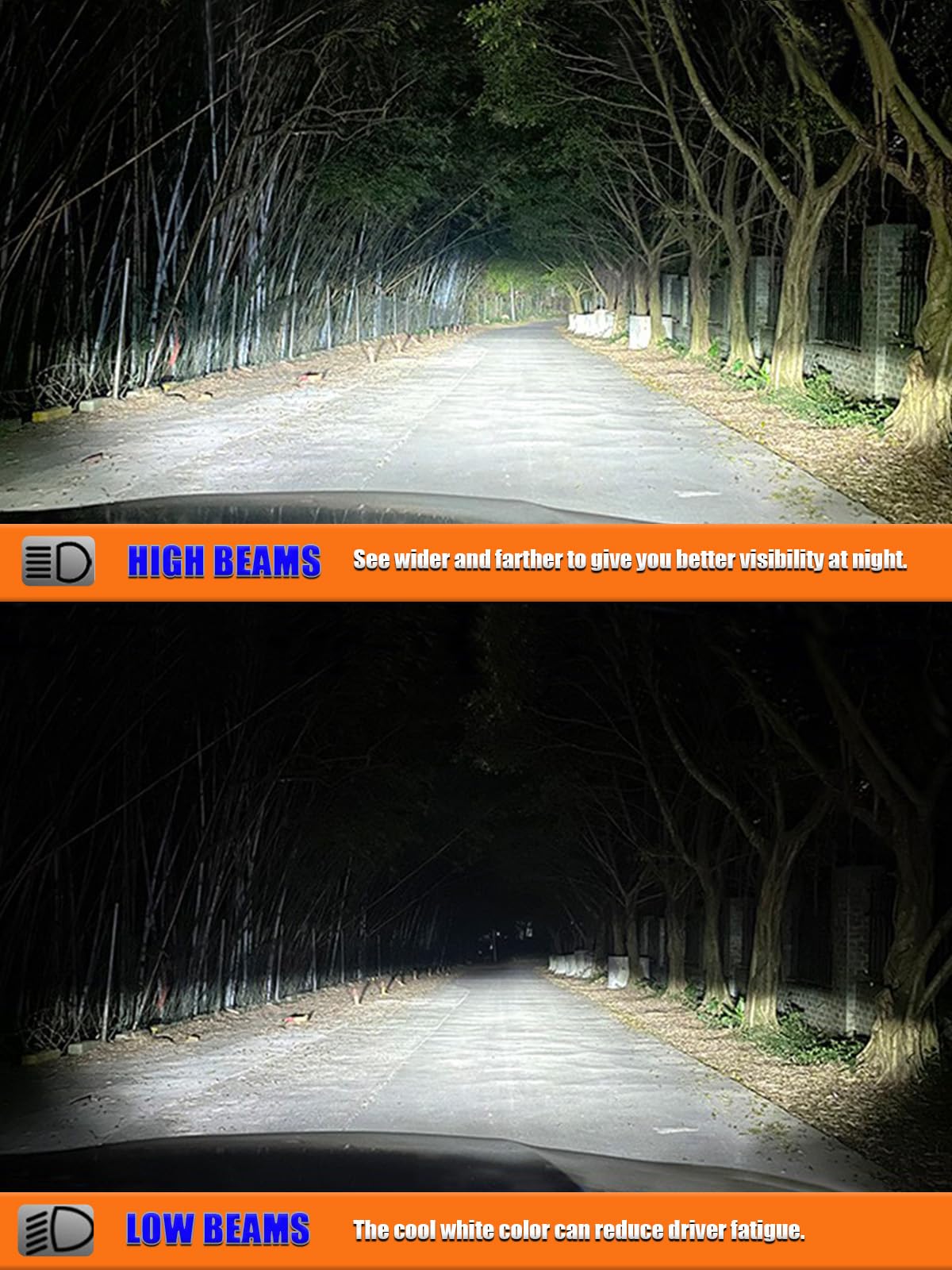 Bombillas LED H4 XELORD 12000LM 6500K,60W Blancas Frías, Faros Delanteros para Coche y Moto, Plug & Play,Larga Duración,2 Unidades