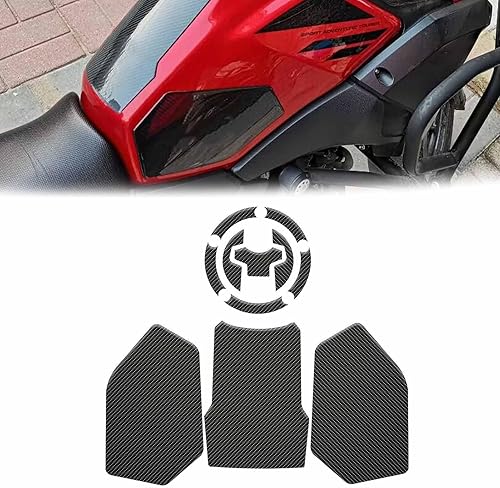 Miniatura 1 de Adhesivo antideslizante para depósito de combustible para motocicleta, agarre de rodilla, accesorios de protección de tracción compatibles con