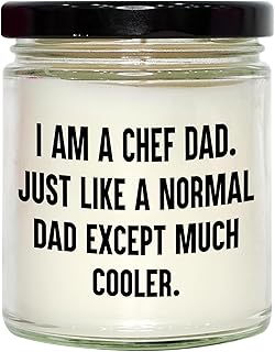 Chef Dad Gifts, 9oz Vanilla Soy Candle, Christmas Unique Gifts from Men, Gifts for Chef