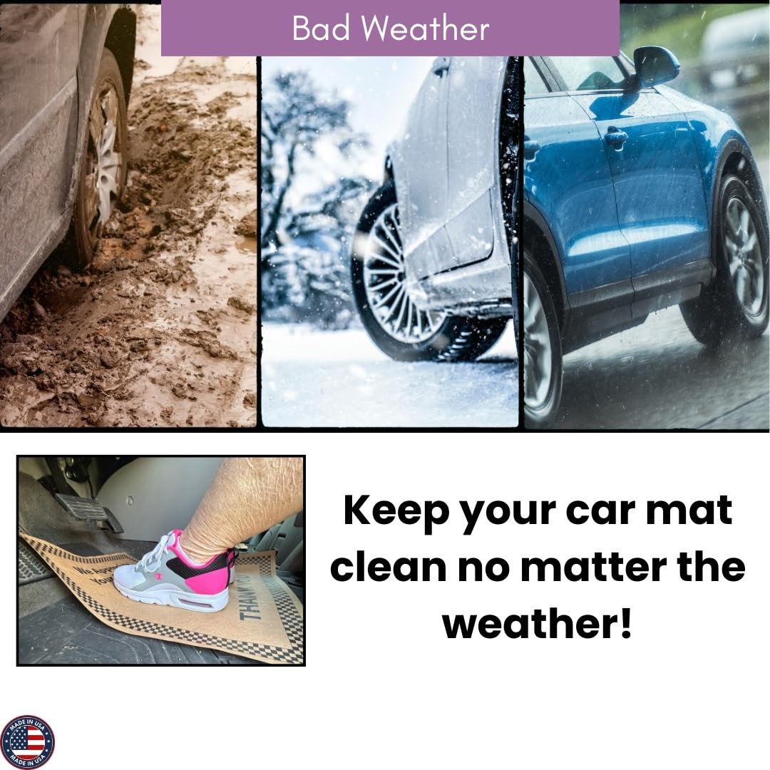 N F String Son Inc Brown Paper Floor Mats For Cars 20L x 16W Heavy-Duty Disposable Auto Floor — view 3