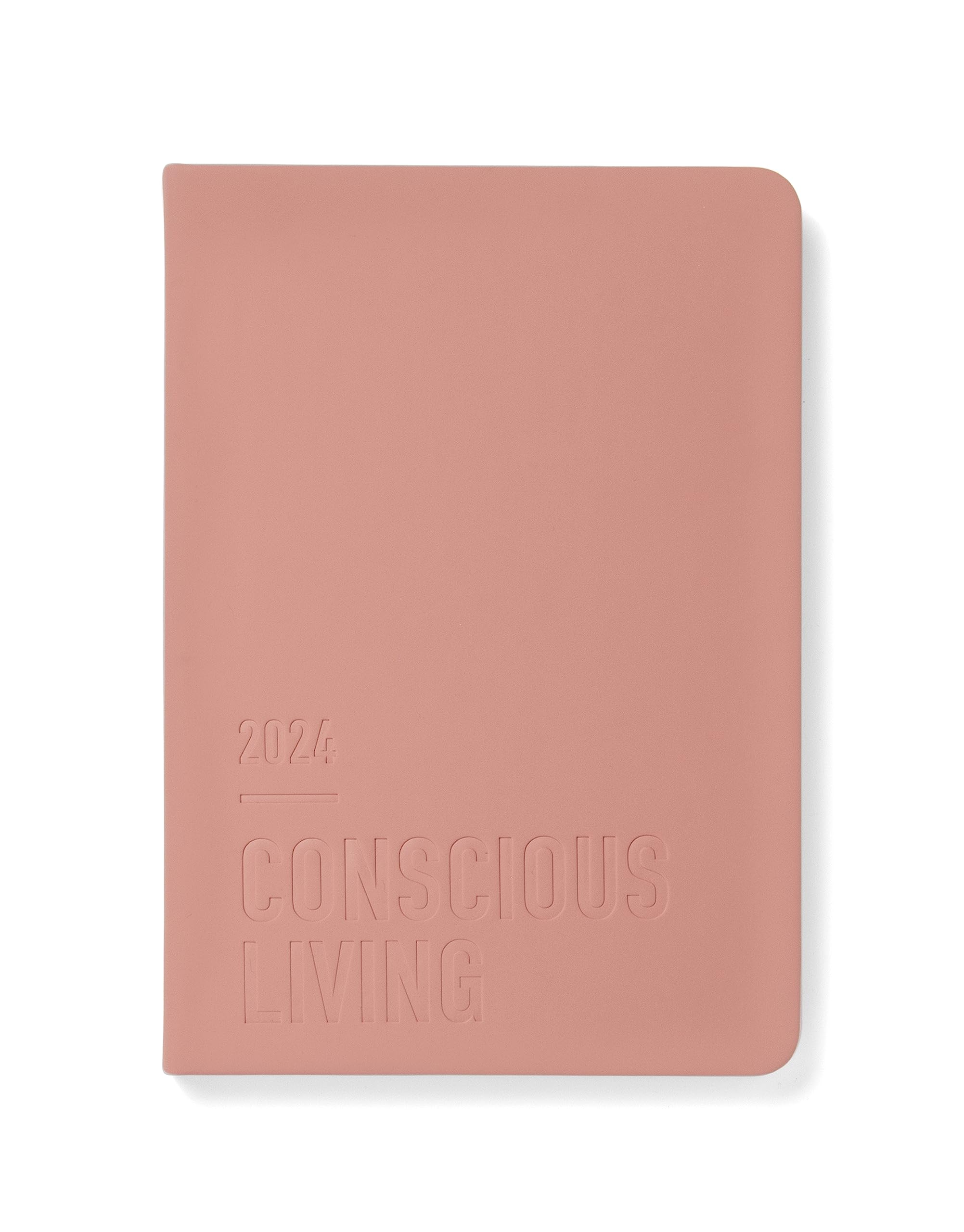 Letts Conscious A5 week to view 2024 diary - clay