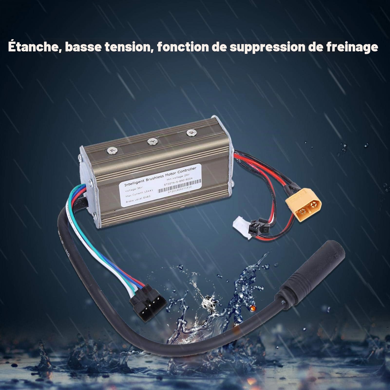 Controleur Trottinette Electrique, 36V Métal + Composants Contrôleur De Scooter Électrique Contrôleur Scooter Petit Et Léger pour Scooter électrique 36V