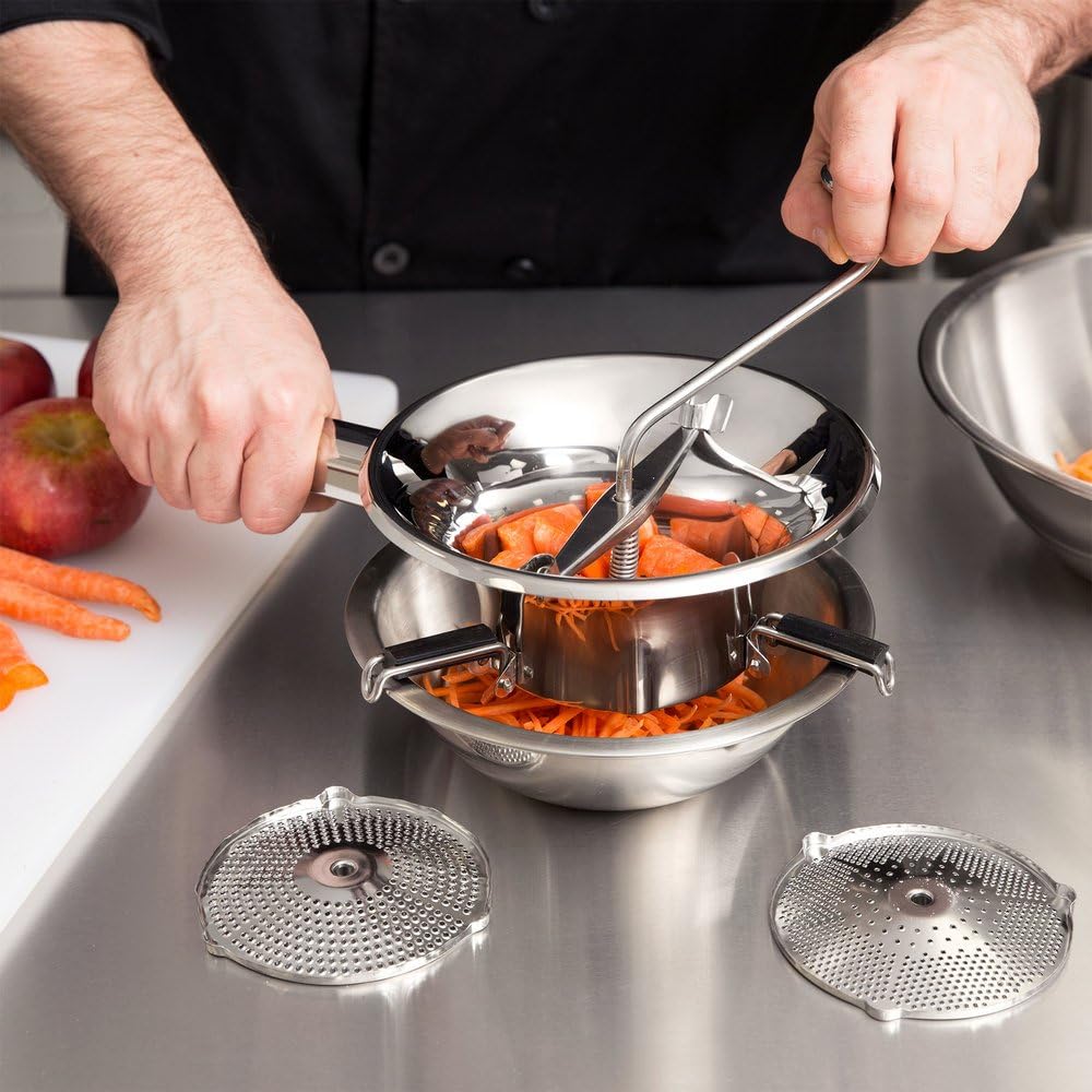 Tellier N3002X 7" Food Mill - Stainless Steel, 1 qt.