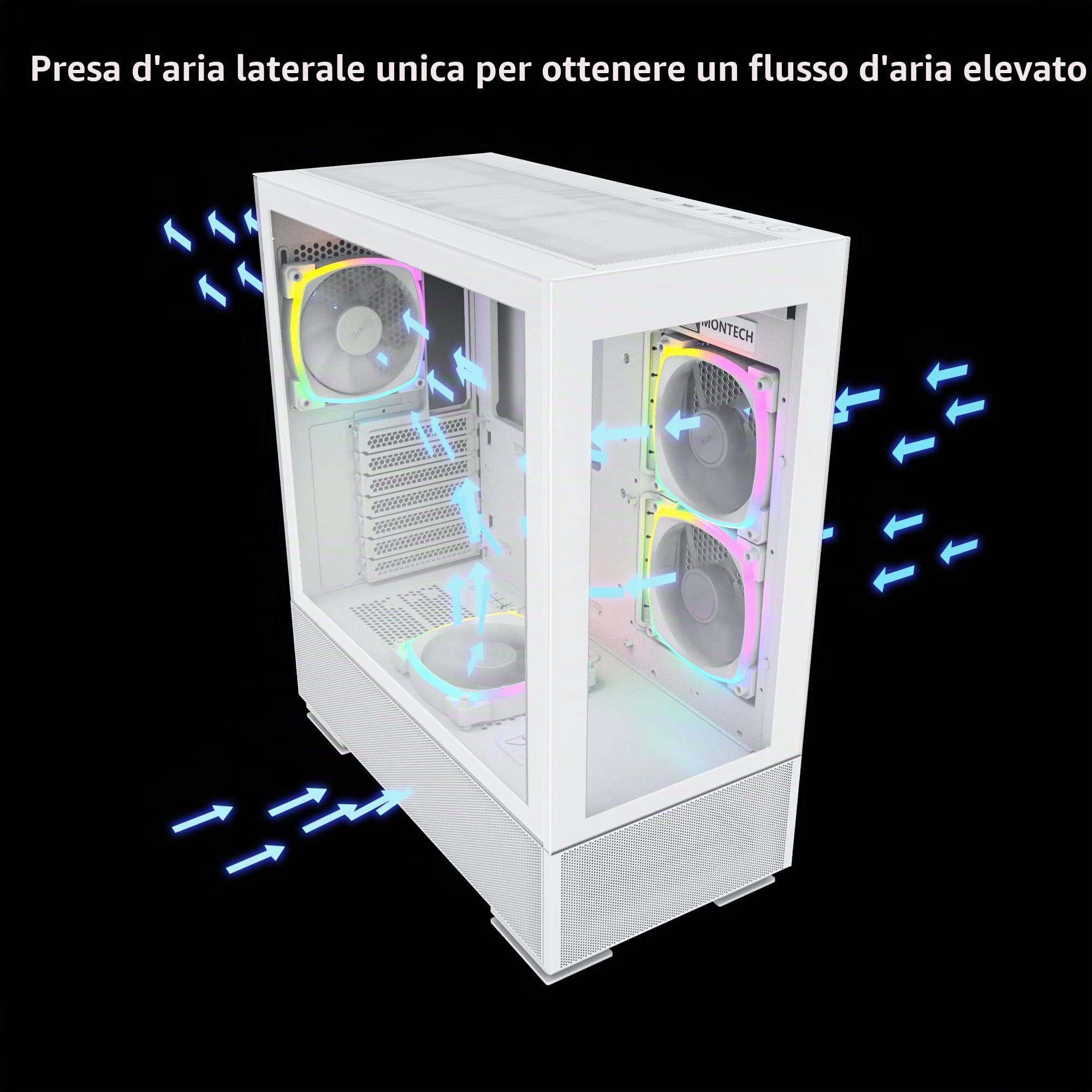 Montech SKY TWO, Midi-Tower - weiß