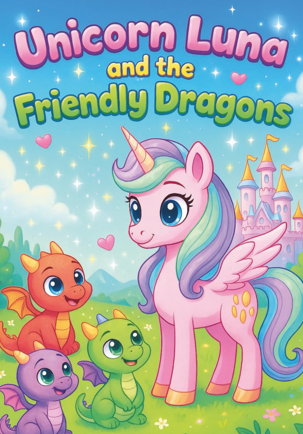 Unicorn Luna and the Friendly Dragons: Magical Coloring Book for Kids – 100 Adorable Pages with Unicorns, Dragons, and Fantasy Friends | Every Other ... Boys Ages 3–8 (Luna The Unicorn Adventures)