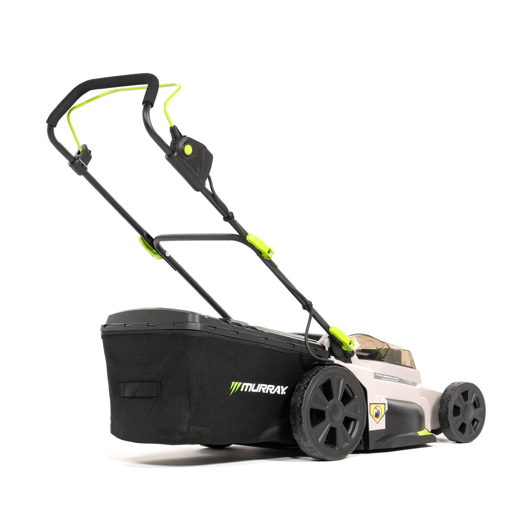 Murray Rasaerba a Batteria 2x20V Li-Ion con Motore a Induzione (2900 giri/min) MU-BAT-LM43-KIT – Larghezza di Taglio 43 cm, Raccoglierba da 50L, 6 Altezze – Taglio: Mulching, Posteriore, Cesto