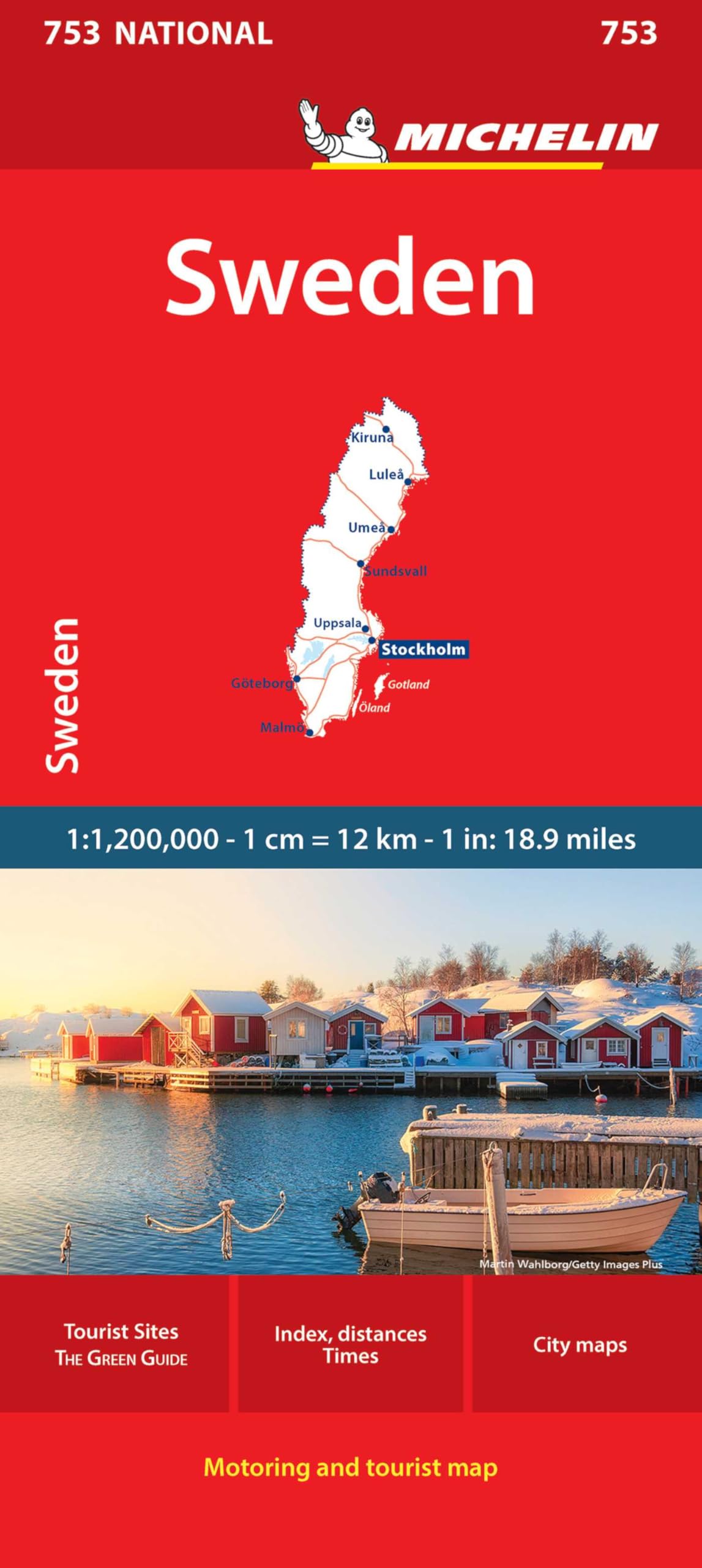 Sweden - Michelin National Map 753: Straßen- und Tourismuskarte 1:1 200 000 (Michelin Maps, 753)