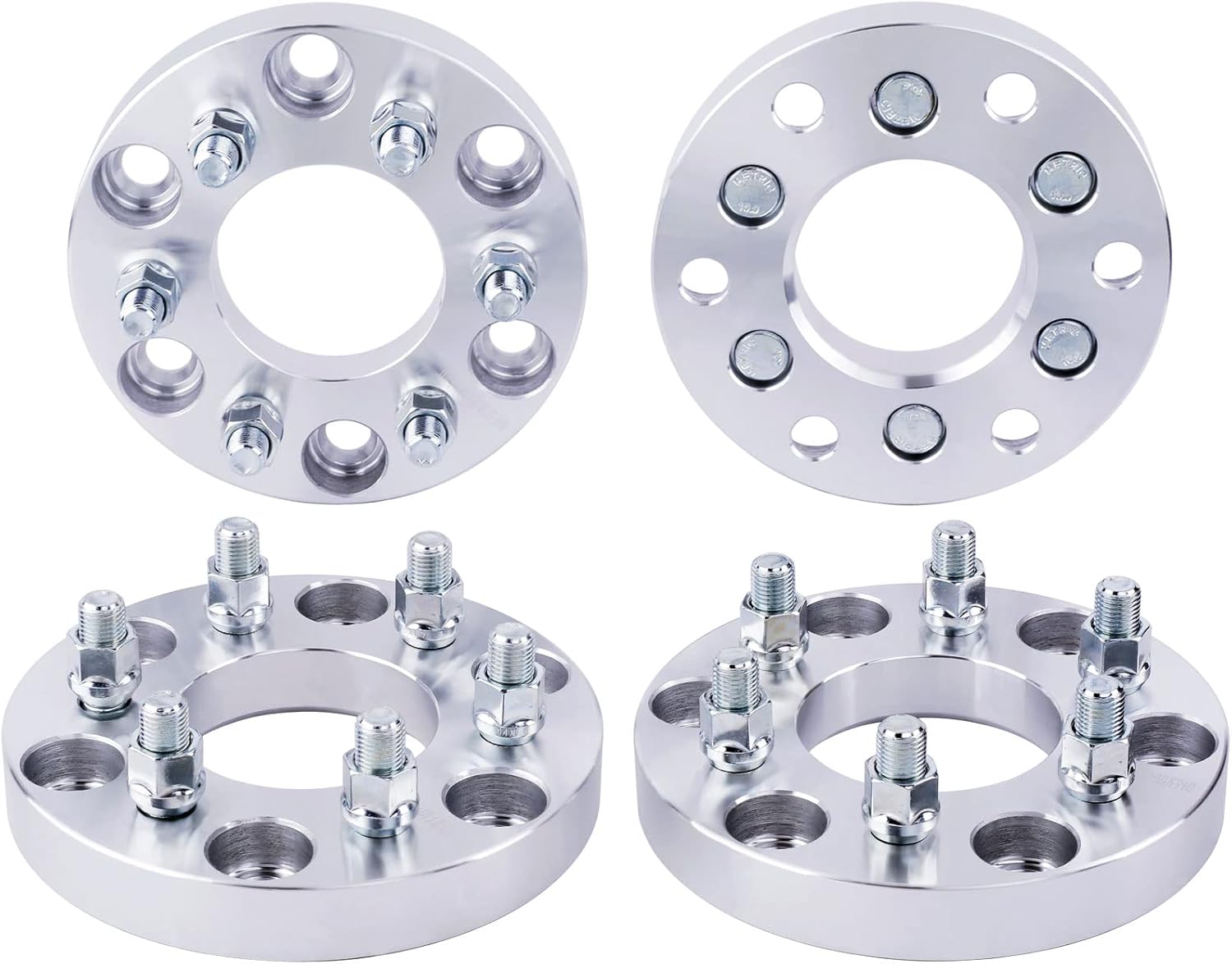 DCVAMOUS 4PC 6x120 to 6x5.5 Wheel Adapters 1 Inch with 14x1.5 Studs Compatible with Chevy GMC 6 Lug for 2015-2022 Colorado | 2018-2022 Traverse | 2019-2022 Blazer | 2015-2022 Canyon | 2017-2022 Acadia