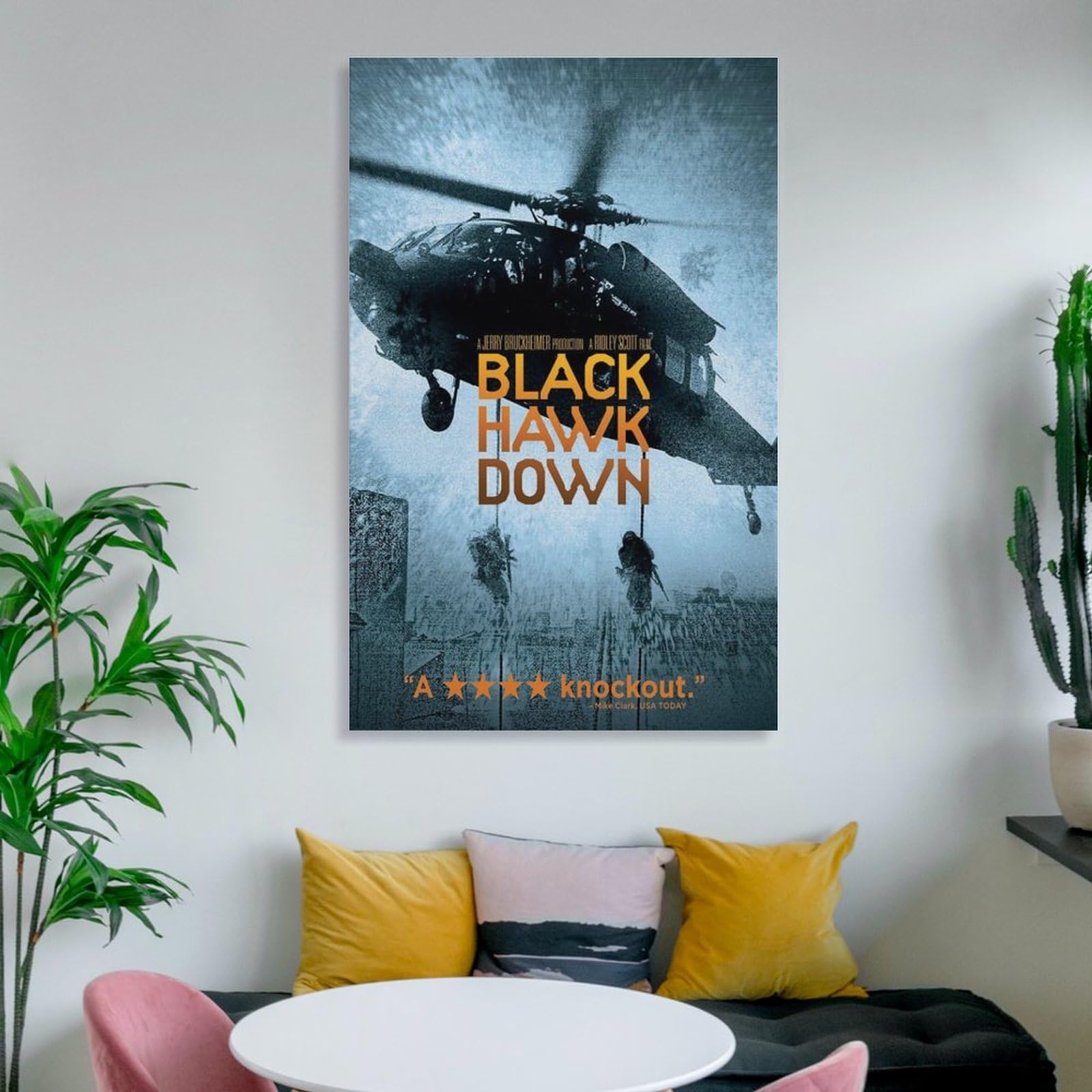 ブラックホーク・ダウン　USオリジナル映画ポスター Amazon.co.jp: ブラックホークダウン戦争映画ポスター Black
