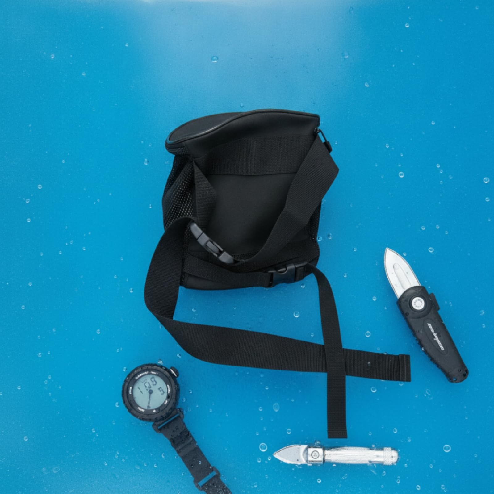 Borsello da Immersione Compatto Borsello da Sub Resistente per Apneisti, Attività Subacquee in Sospensione, Snorkeling