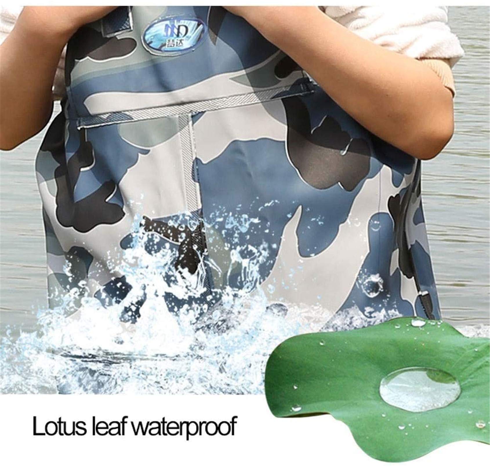 Pantalon De Pêche Enfants PVC Léger Résistant Waders Imperméables avec Bandoulière Réglable