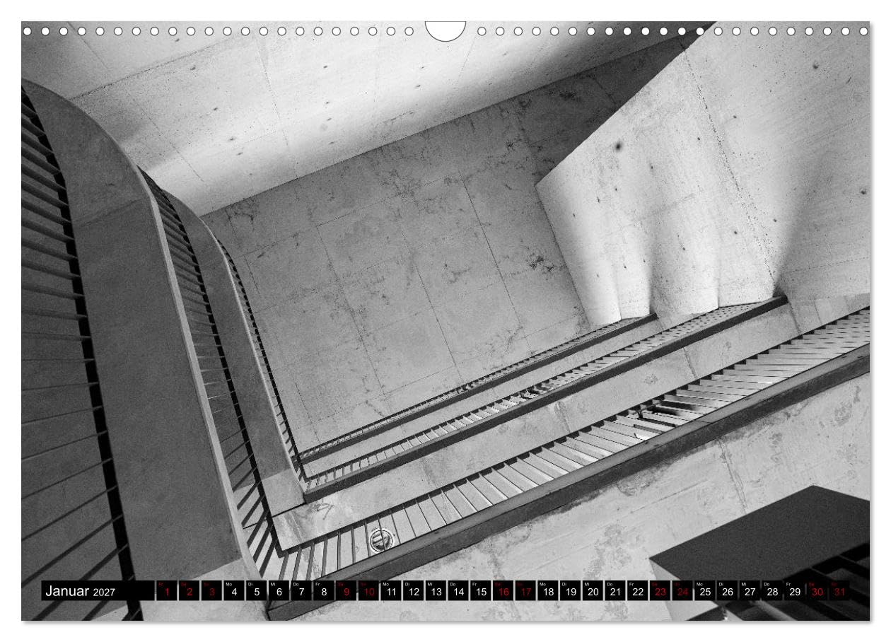 CALVENDO - fine Art - Architektur (Wandkalender 2027 DIN A3 quer), Monatskalender: Architektur in Leipzig