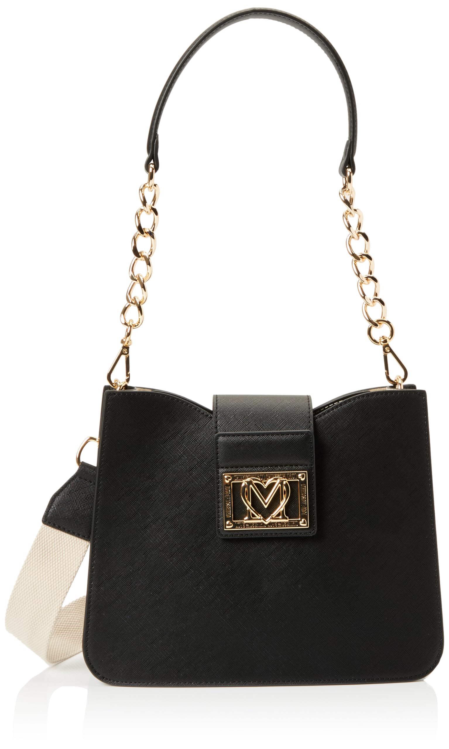 Love Moschino jc4331pp0i, Bolso de Hombro Mujer, Negro, Talla única