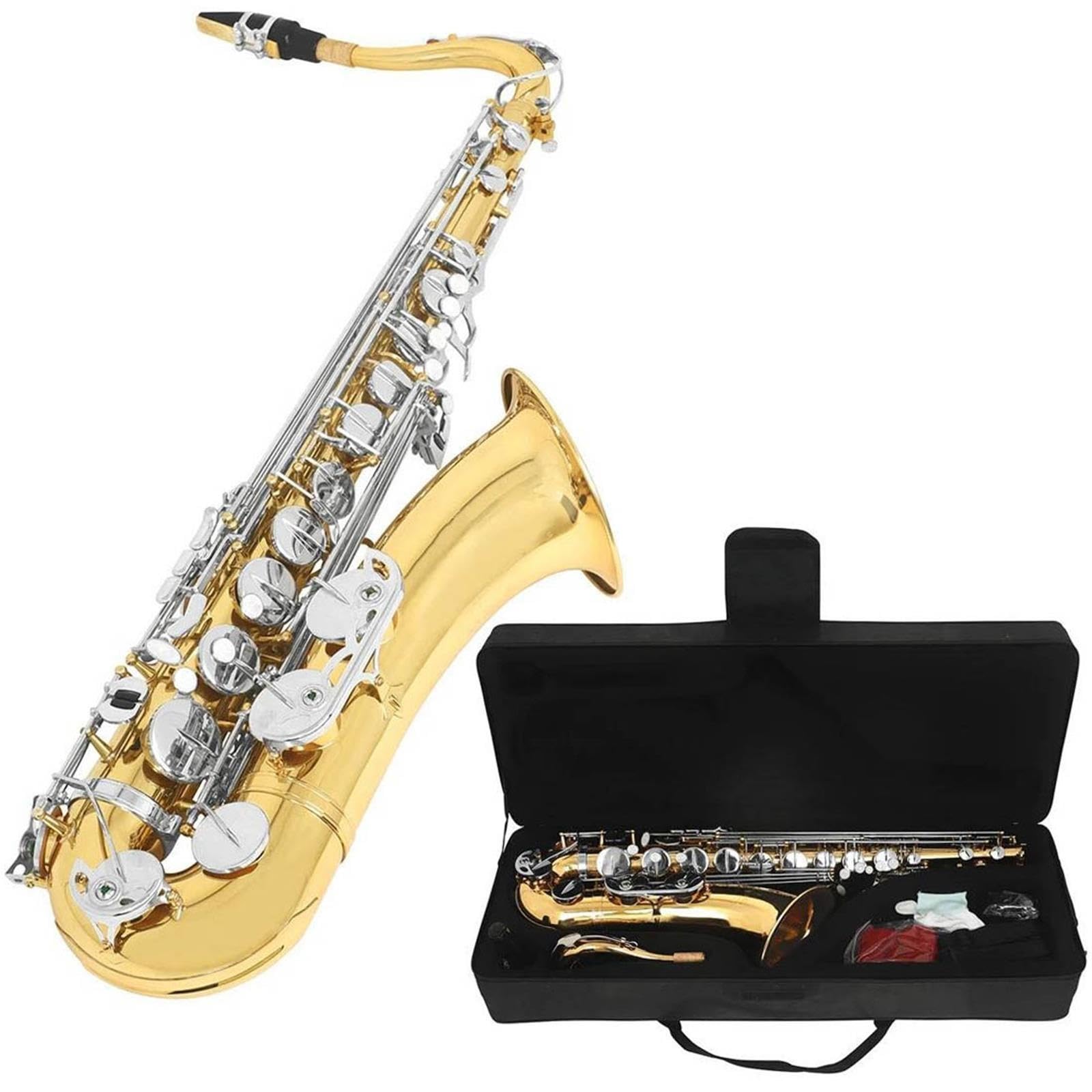 Tenor-Saxophon B-Dur Goldenes Silber