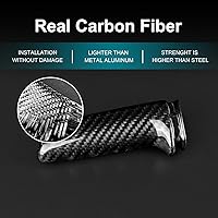 Vista 5 de AIRSPEED de fibra de carbono para BMW Funda de mango de freno de mano Compatible con BMW 1 2 3 4 Series E90 E91 E92 Z4 E85 E86 E87 E81 E82 E87 E88