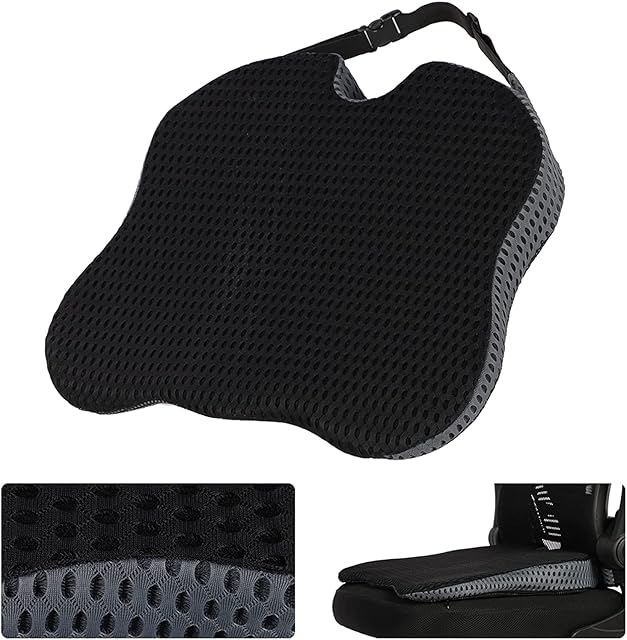 Seat Wedge Cushion with Washable Cover for Sciatica Coccyx Tailbone Hip Posture Correction, Lumbar Support Pads Back Pain Relief Breathable Seat Cushion for Car Driver Seat, Office Chair, Wheelchair