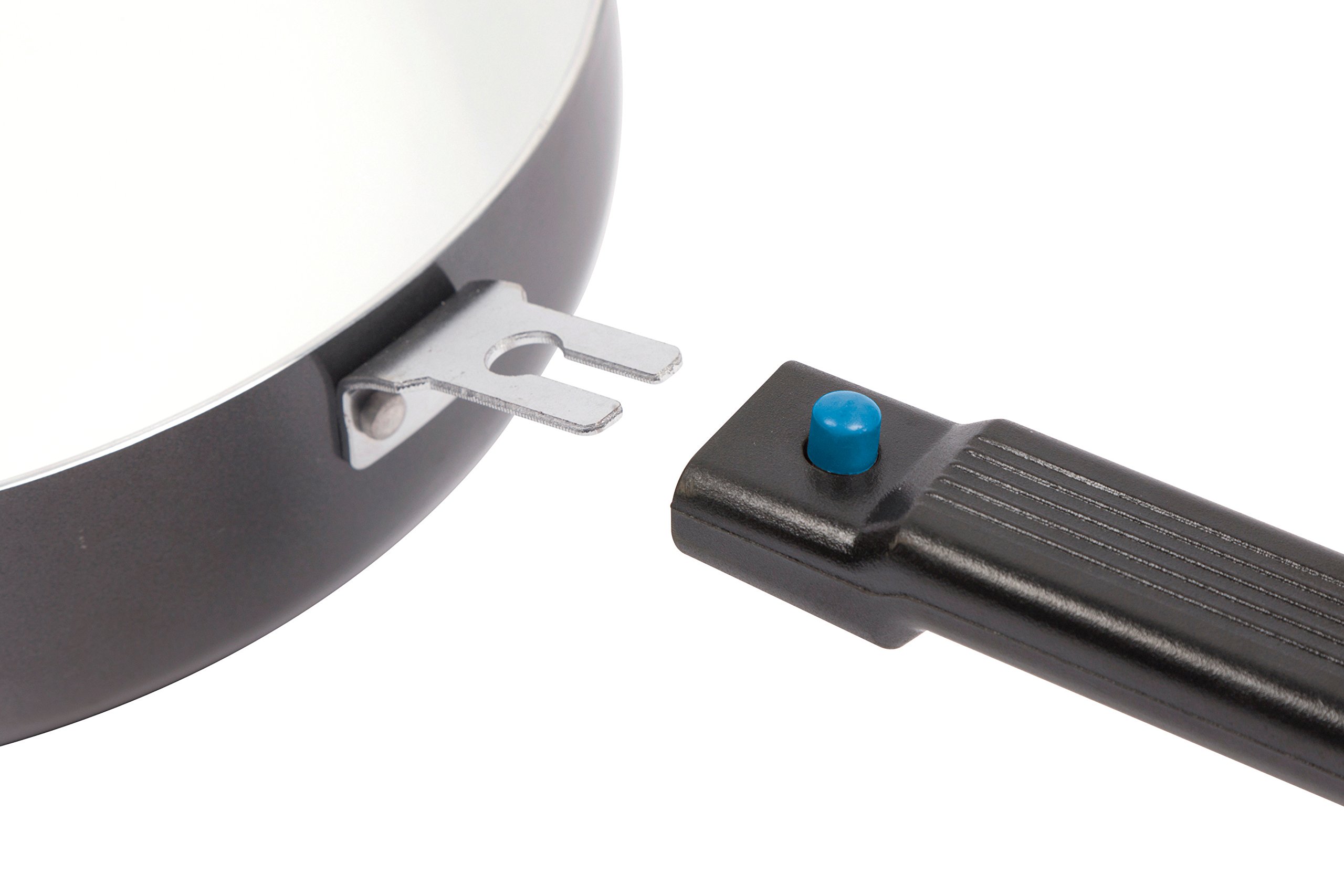 Bo-Camp - Frying pan - Sprint ECO - Removable handle, Black/White, Diamètre 24 cm - Image 2