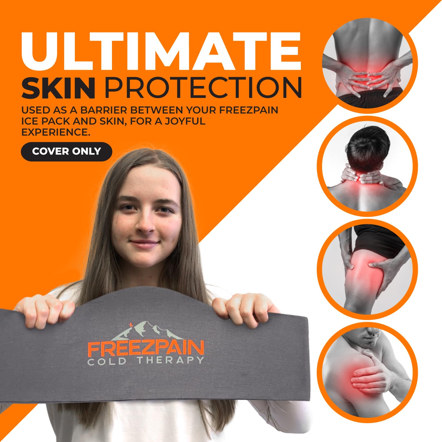 Freezguard Cold Therapy Gel Pack Cover by Freezpain (Neck & Shoulder)- 10.2