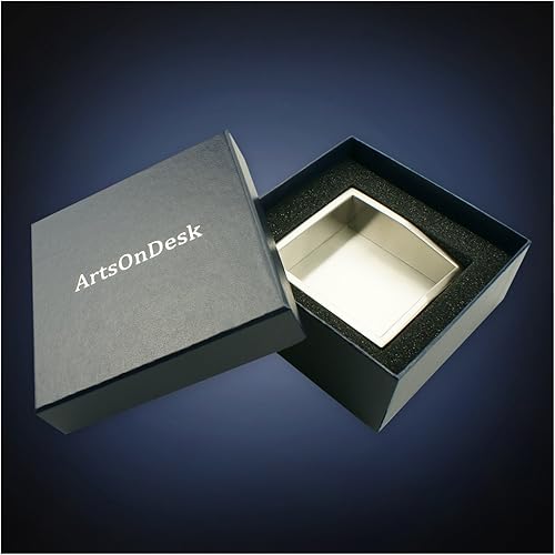 Miniatura 6 de Soporte de clip de papel de arte moderno, St211 de acero inoxidable con acabado satinado, patente que solicita pasador de seguridad, clip de