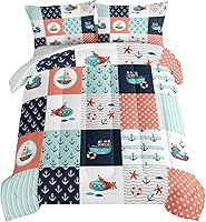 Vista 17 de HOSIMA Juego de ropa de cama para niñas con temática de caballos, juego de edredón estampado de flores de cerezo rosa con 2 fundas de almohada