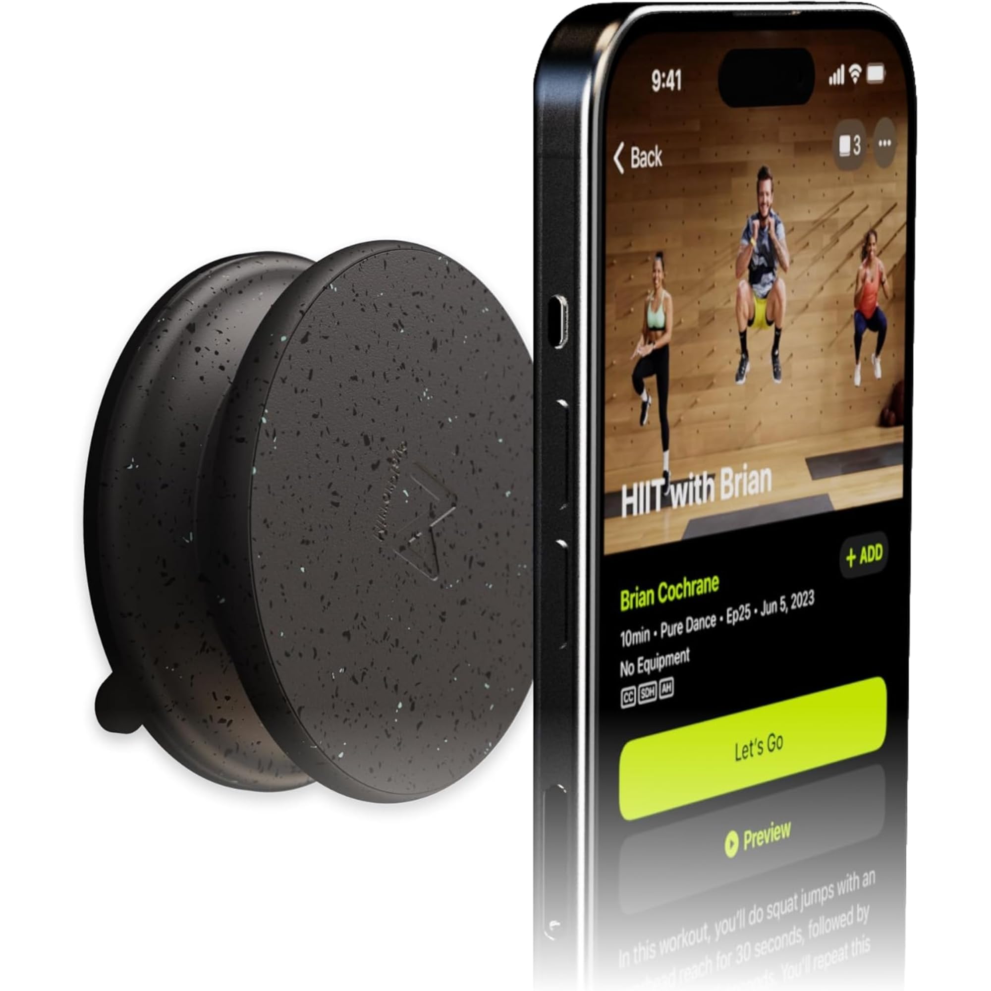 Ventosa Movil, Soporte Magnetico Movil Coche, Espejo Ducha, Soporte Magsafe Compatible con iPhone, Android y Tablets, Ideal para Fitness, Yoga, Selfies, Padel, Incluye Anillo Adaptador