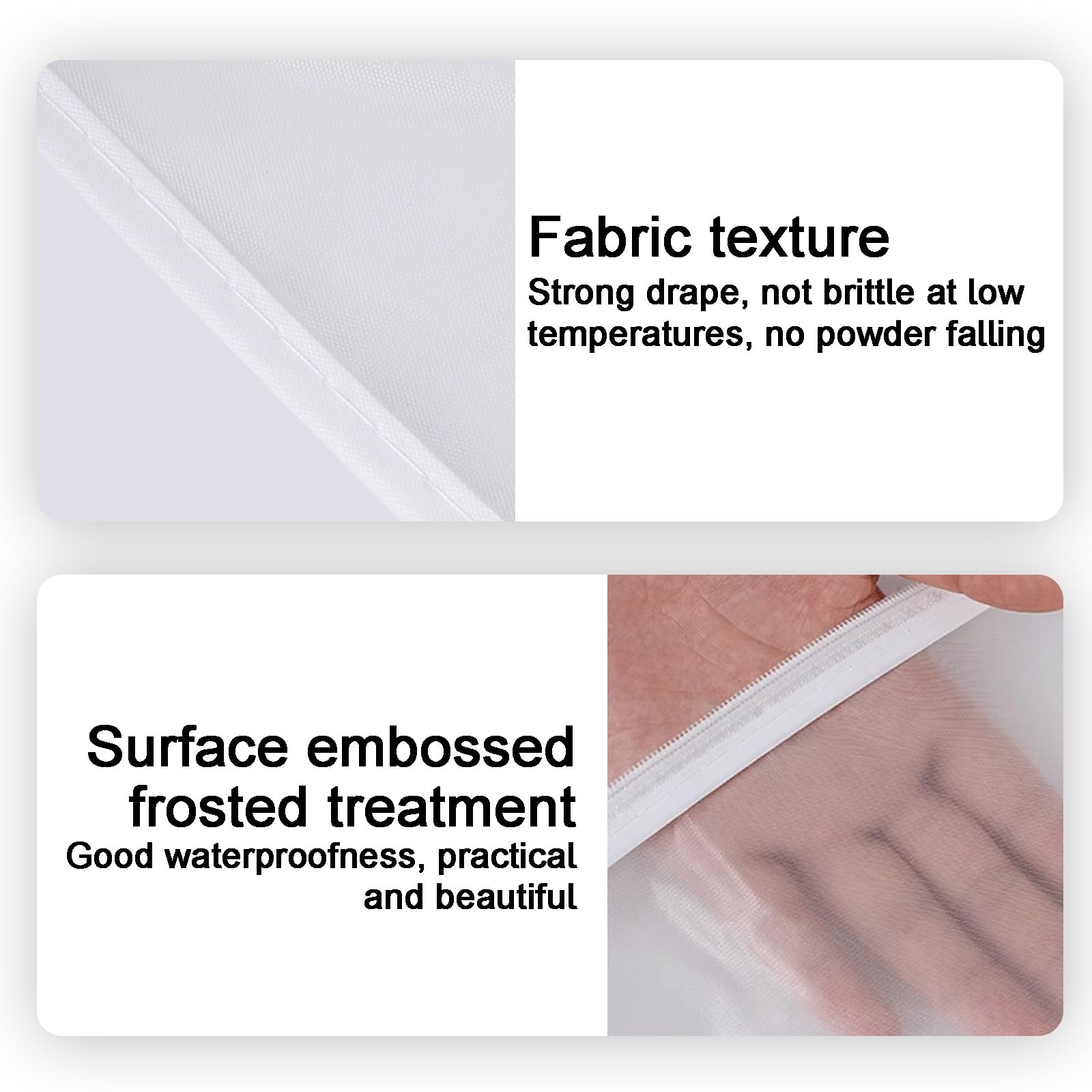 Funda para Colgar Ropa, Transparente, Ideal para Guardar Ropa en Armario y Viajar, Ideal para Camisas y Vestidos (5 Unidades) (100 x 60 cm, 39 x 24 Pulgadas)