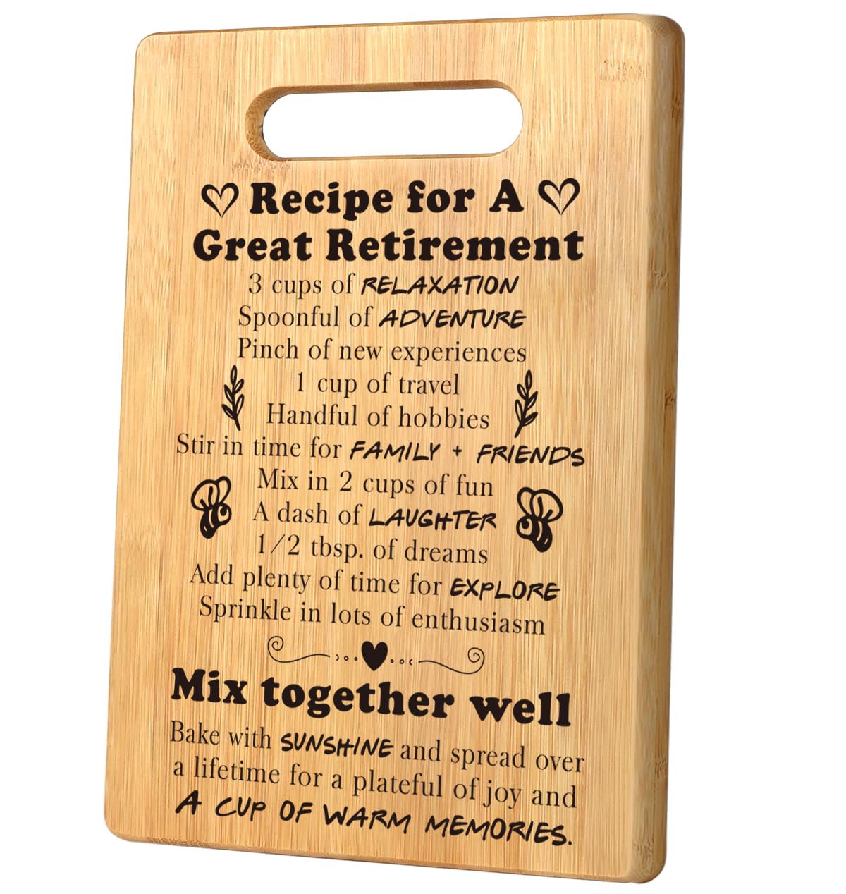 Retirement Gift for Woman 2025, Going Away Gifts, Farewell Gifts for Coworkers, Retired Gifts Ideas, Happy Retirement Gifts for Boss, Teacher, Nurse, Friend, Retirees Cutting Board Gift