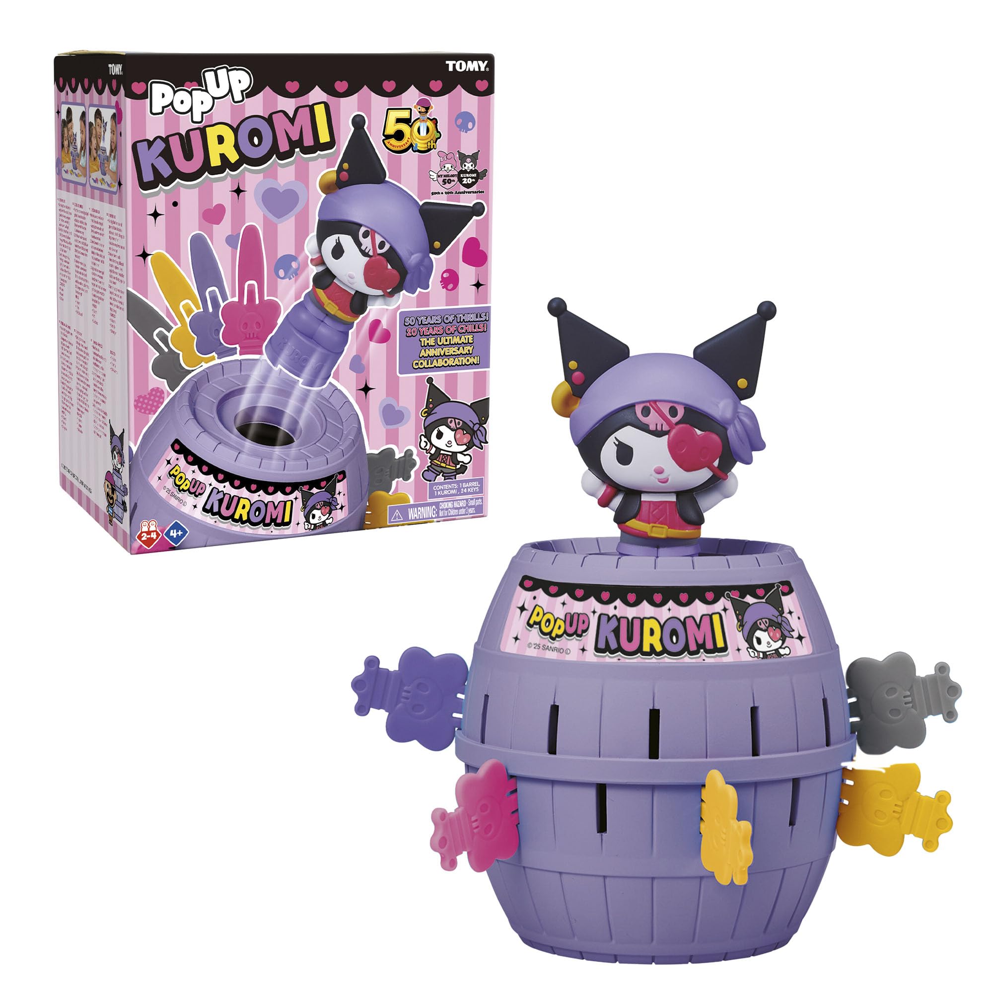 Bizak Salta Kuromi, Juego de acción y Suspense con Barril y Figura