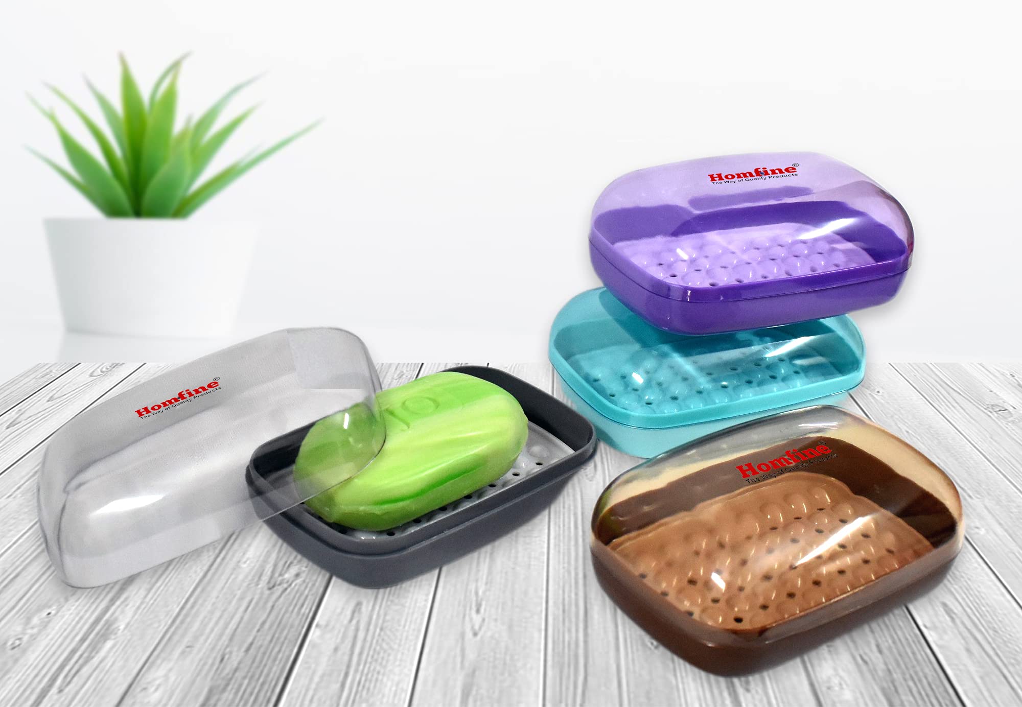 Homfine Soap Case Holder Box with Transparent Lid and Strainer Tray for Home, Kitchen, Bathroom, Washbasin (Colour May Vary, Plastic) (1) (B09CQB1H7K) Amazon Price History, Amazon Price Tracker