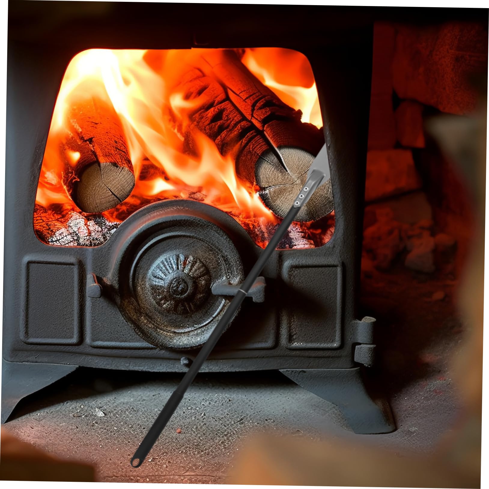 Cabilock BBQ Grill Cleaner Ash Scoop for Grill Grilling Accessories Bristle Pizza Oven Cleaning Tool