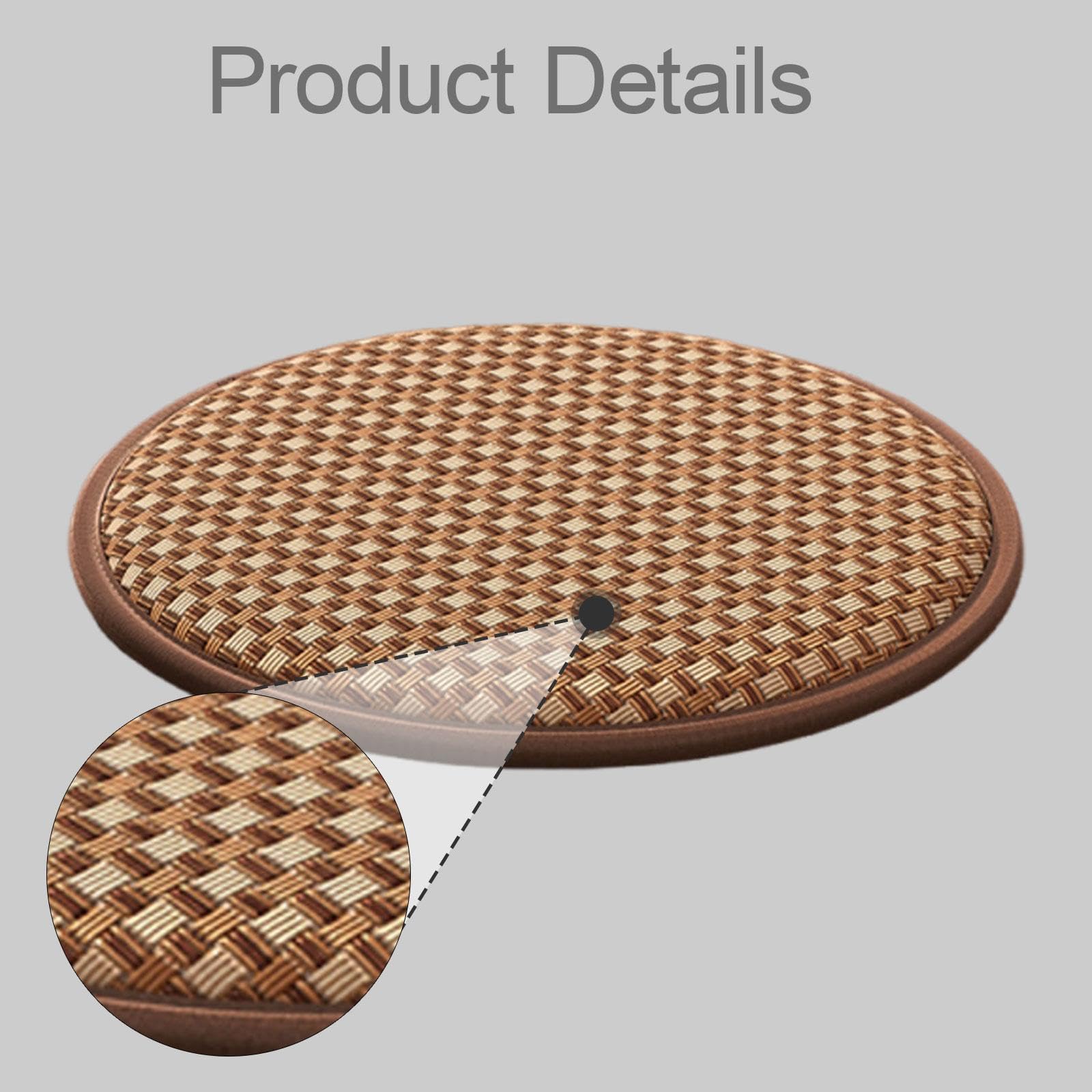 Tappetino Meditazione Antiscivolo Cuscino Tondo Decorativo Imbottitura Confortevole E Durevole Superficie Facile da Lavare Adatto per Seduta Domestica