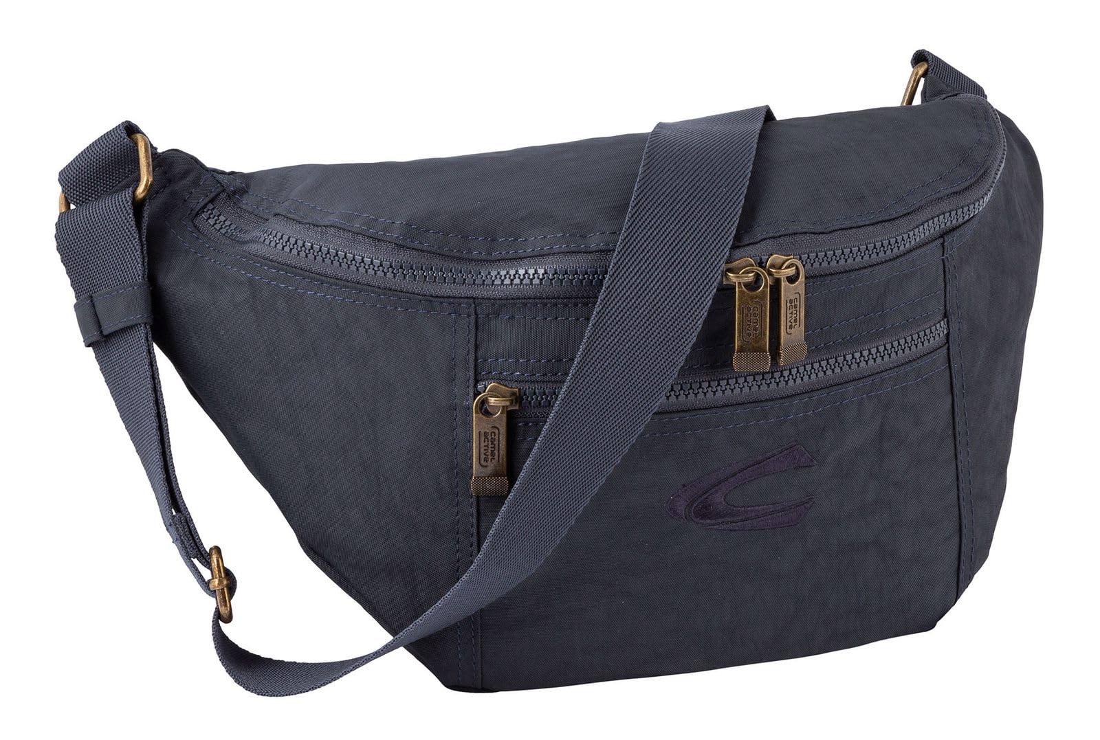 camel active Journey Men's Crossbody Bag Large, dark blue, L, 004065
