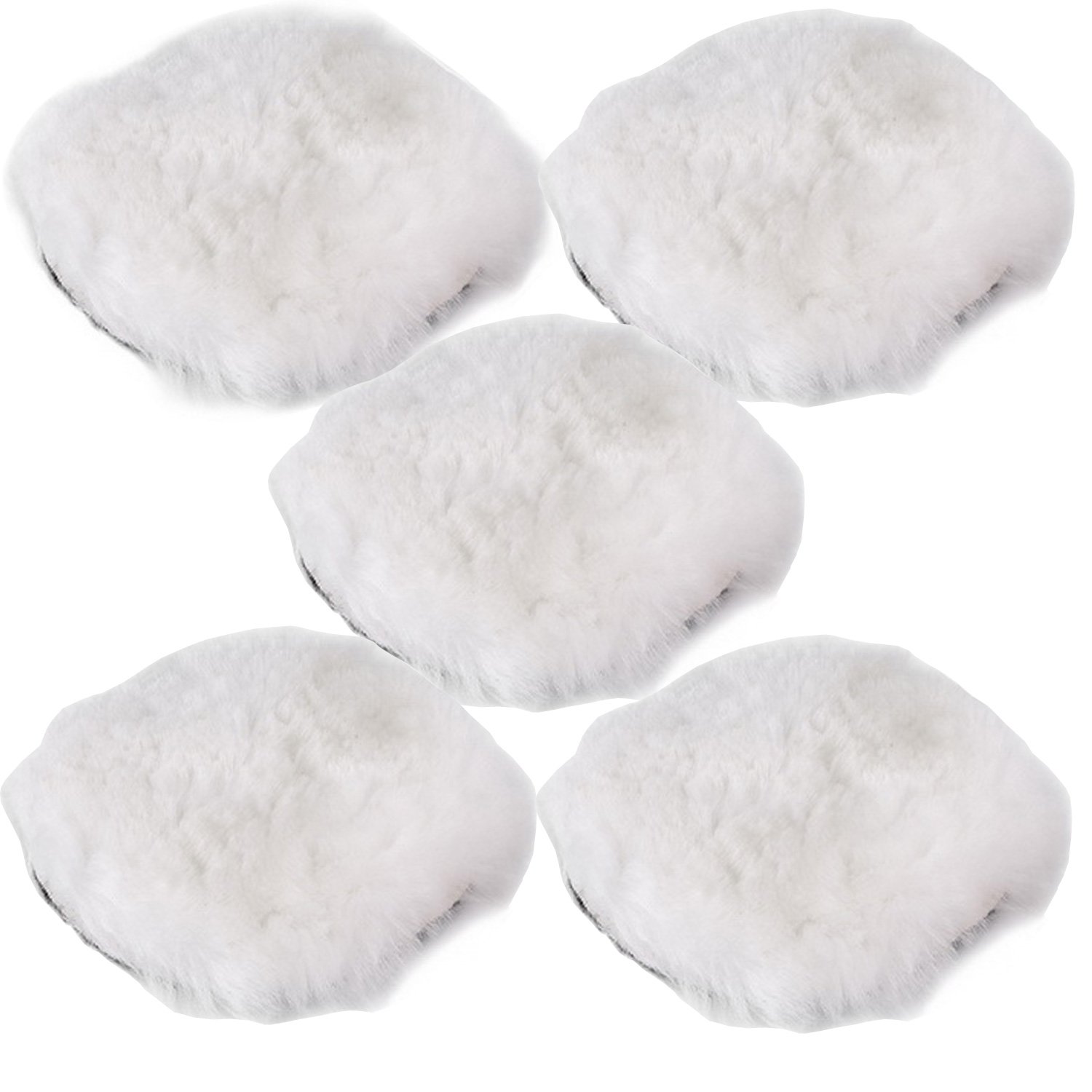 OxoxO 6"/150mm Wool Buffing Pad Polishing Buffer Soft Woolen Pad Set (5pcs)