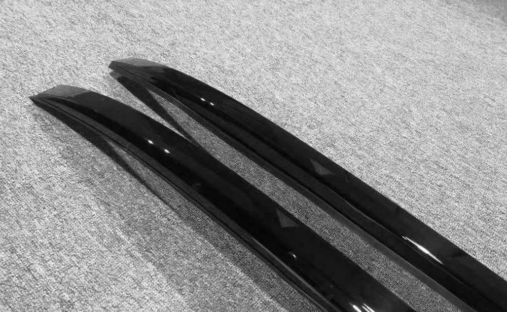 Side Rail Fits for Toyota Highlander 2020-2025 Aluminum Roof Rack Luggage Carrier with Screws (Black)