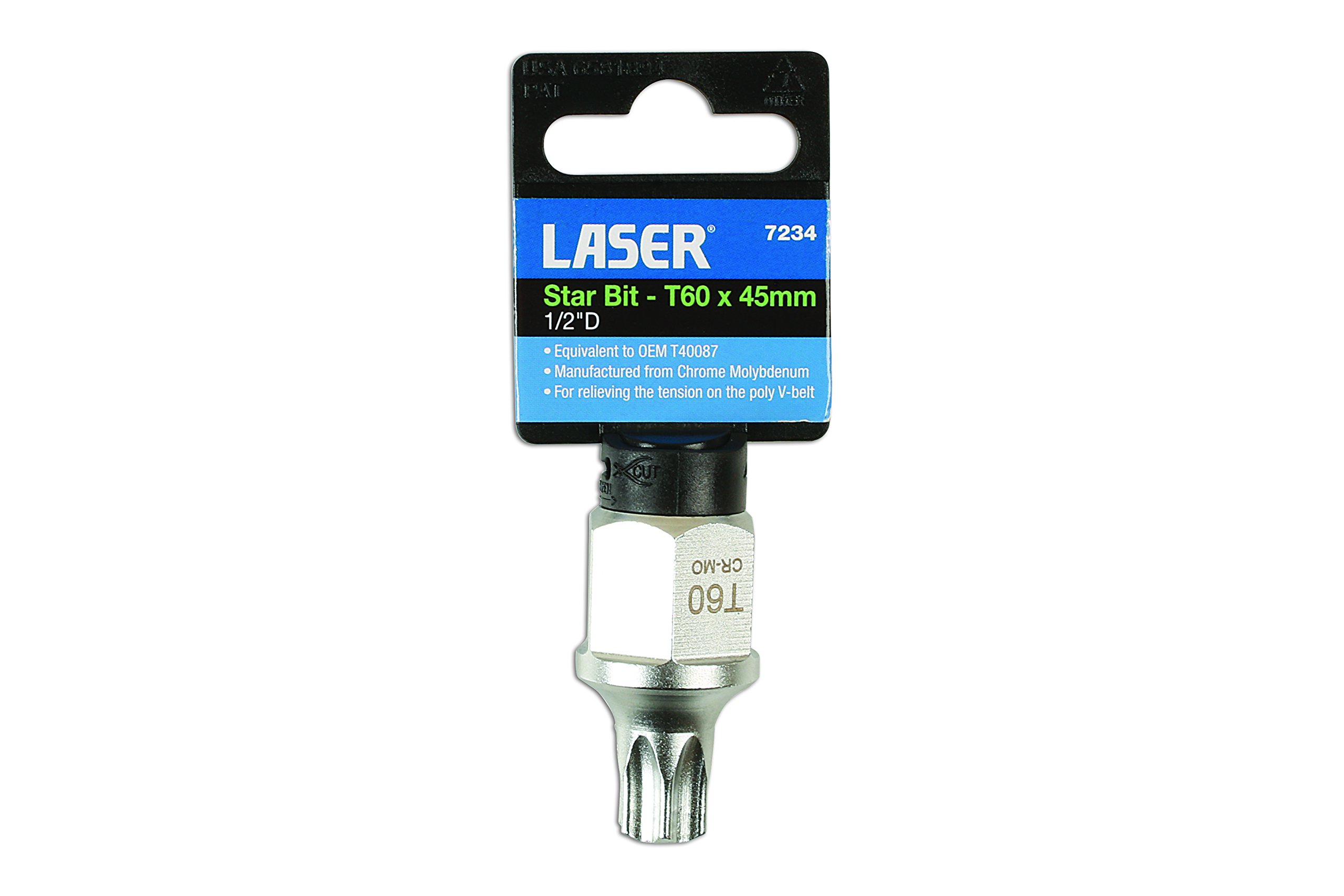 Laser 7234 Stubby Star Socket Bit 1/2"D T60, Variety pack - Image 3