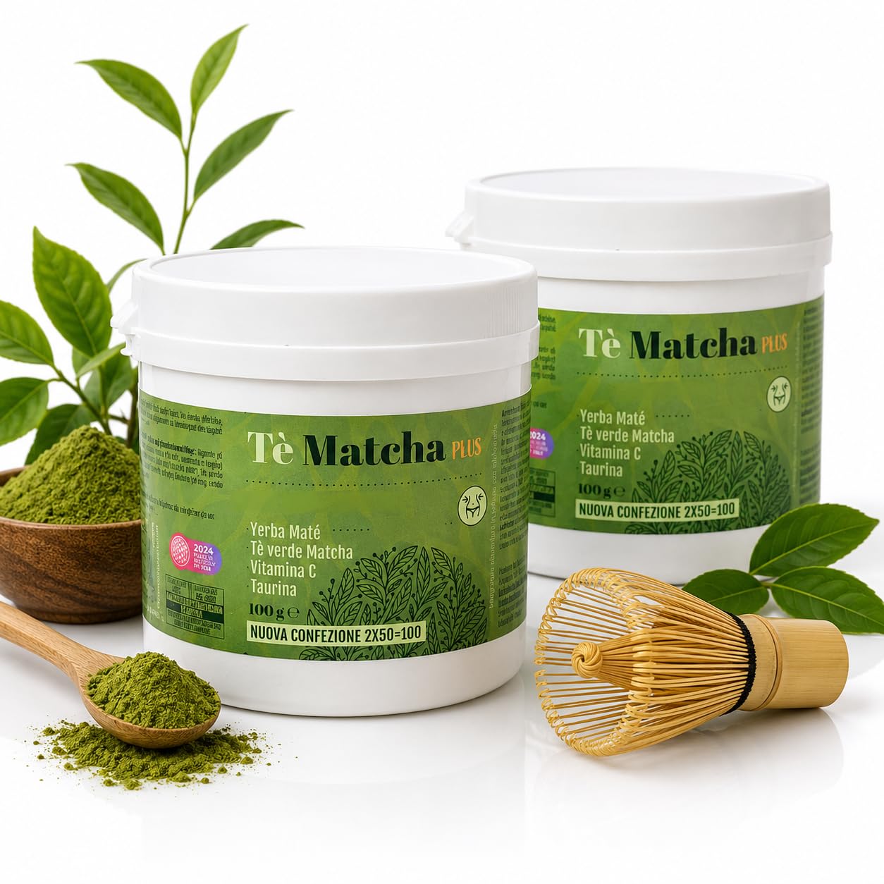 Tè Matcha Premium in Polvere, 200 g | Energia Naturale, Alternativa al Caffè, Con Taurina e Vitamina C, Ideale per Bevande e Ricette
