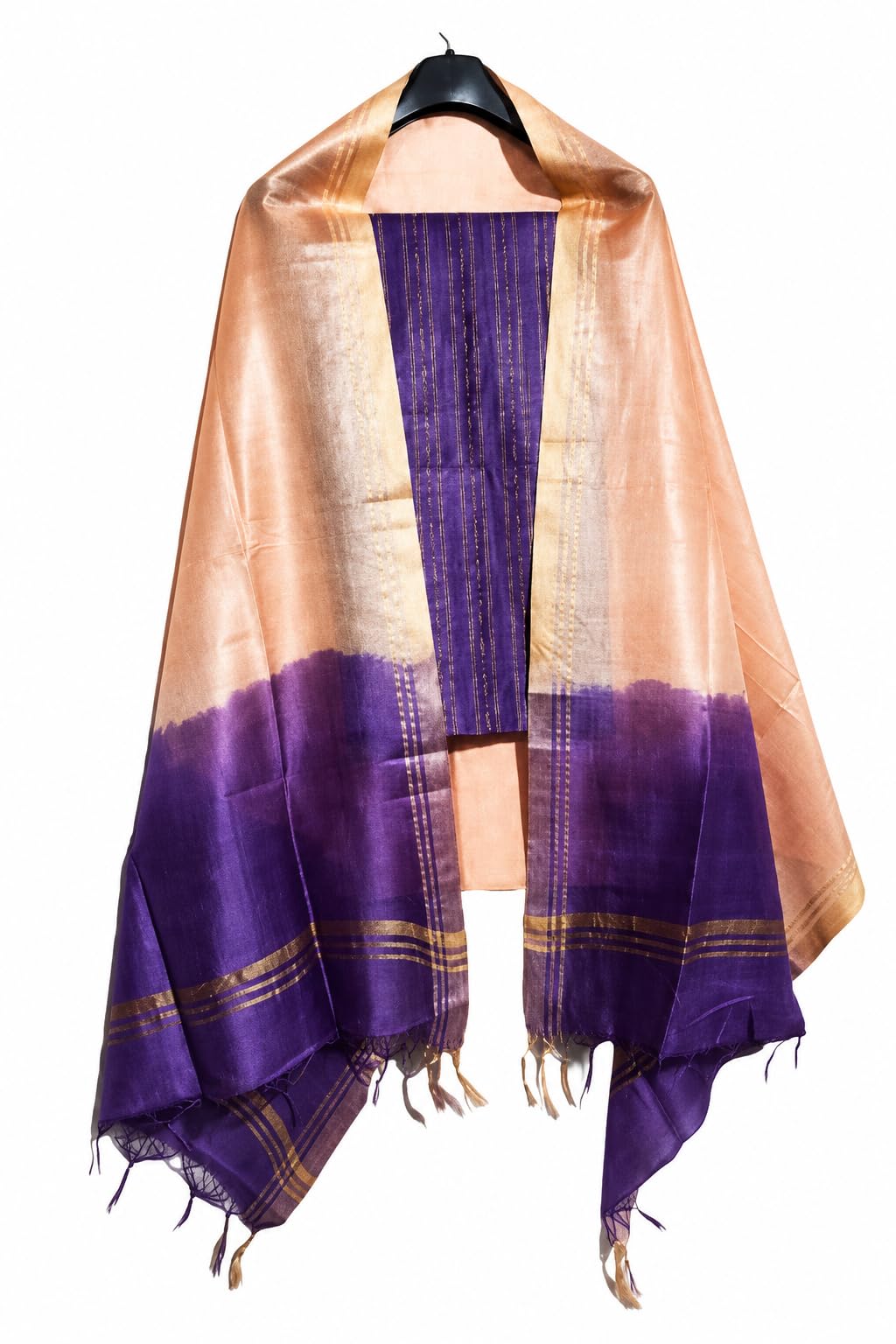 HAIDER ALI Handloom Semi Tussar Silk Unstitched Suit Set for Women with Dupatta | Salwar Suit Dress Material for Women & Girls | Top - 2.5 Mtrs, Bottom - 2.50 Mtrs & Dupatta - 2.3 Mtrs__1-image-45