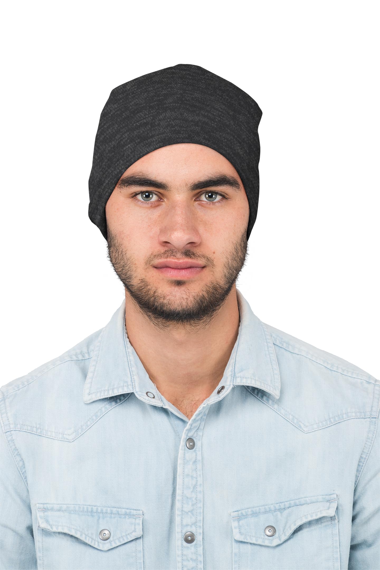 PrimeBox Soft Beanie for Men Women Woolen Winter Best Slouchy Beanie Skull Cap Headwear Pack of 2pcs Combo (Beanie Combo Black or Maroon) 2