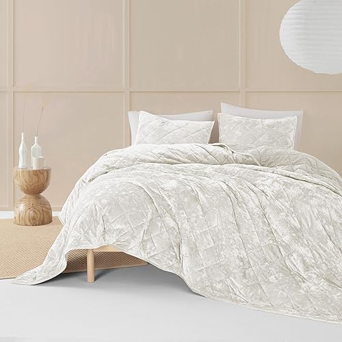 Miniatura 2 de SHALALA NEW YORK Edredón de terciopelo, edredón de terciopelo ligero, juegos de ropa de cama tamaño King, colcha y colcha de lujo con parte trasera